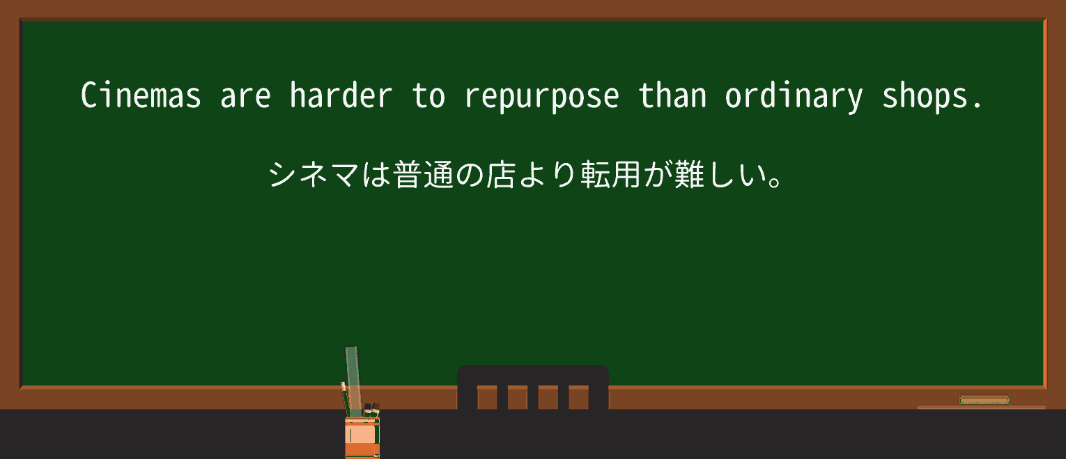【英単語】repurposeを徹底解説！意味、使い方、例文、読み方 ・例文1