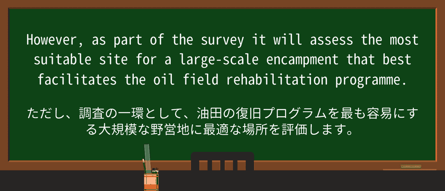 【英単語】encampmentを徹底解説!意味、使い方、例文、読み方 ・例文4