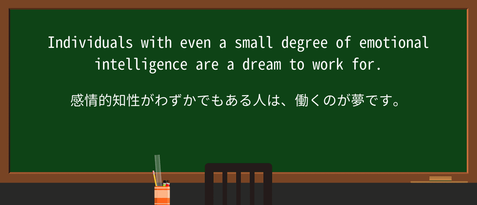 【英単語】emotional-intelligenceを徹底解説!意味、使い方、例文、読み方 ・例文1
