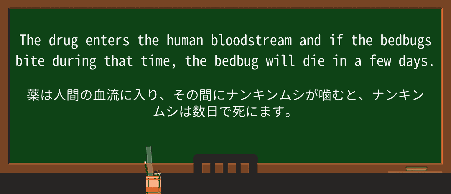 【英単語】bedbugを徹底解説!意味、使い方、例文、読み方 ・例文3