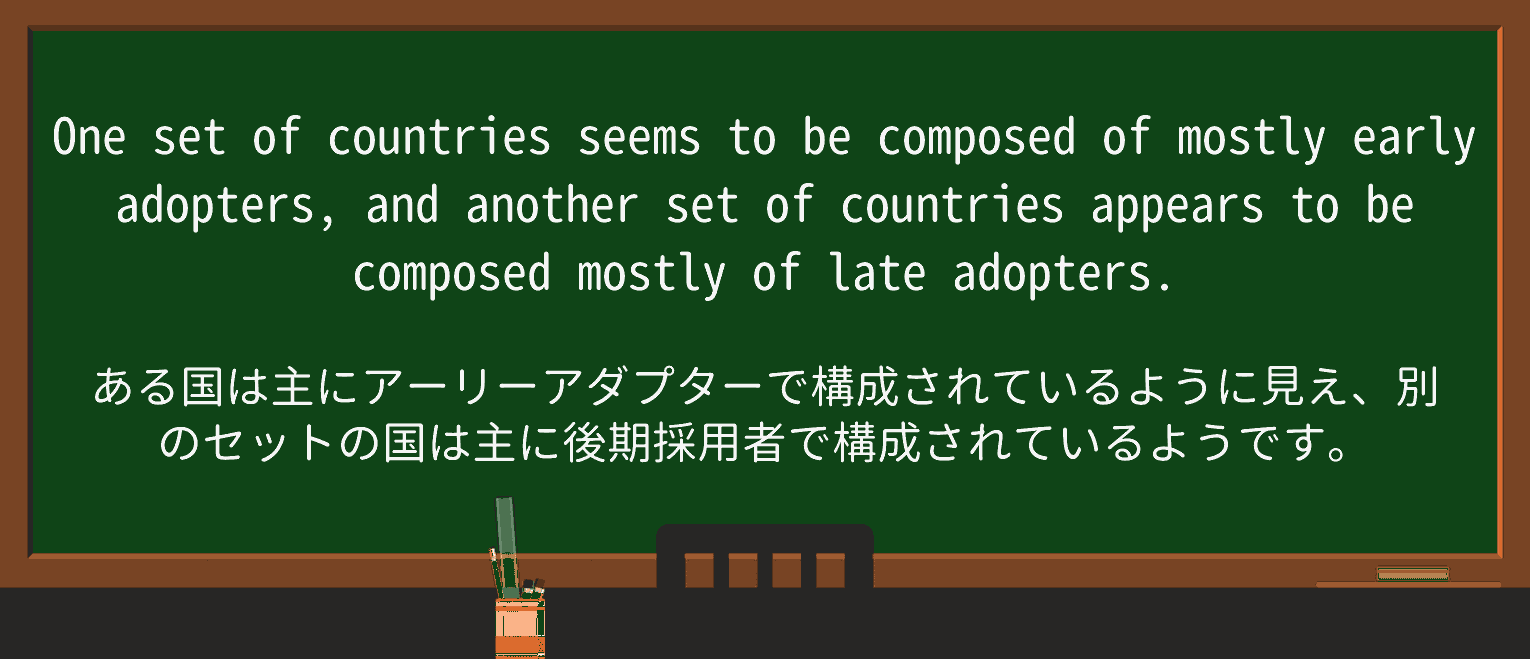 【英単語】late-adopterを徹底解説!意味、使い方、例文、読み方 ・例文3