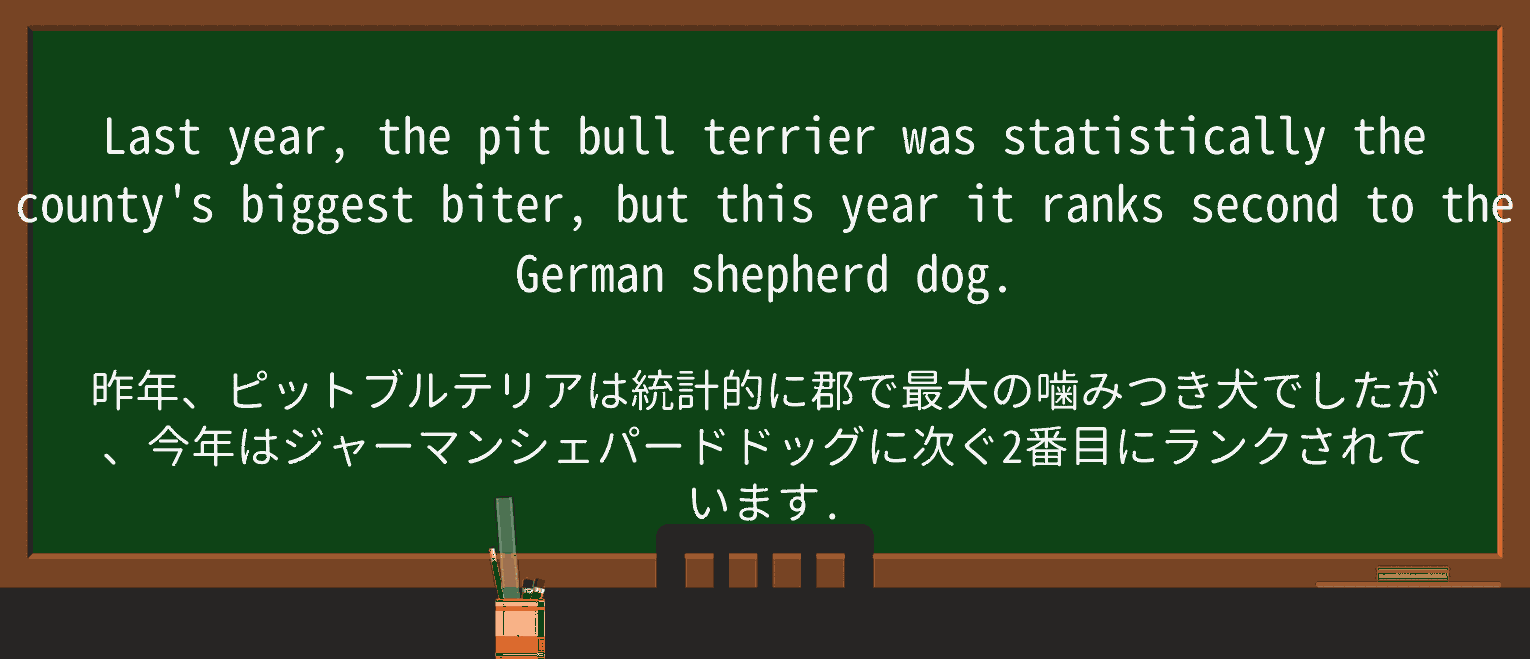 【英単語】biterを徹底解説!意味、使い方、例文、読み方 ・例文1