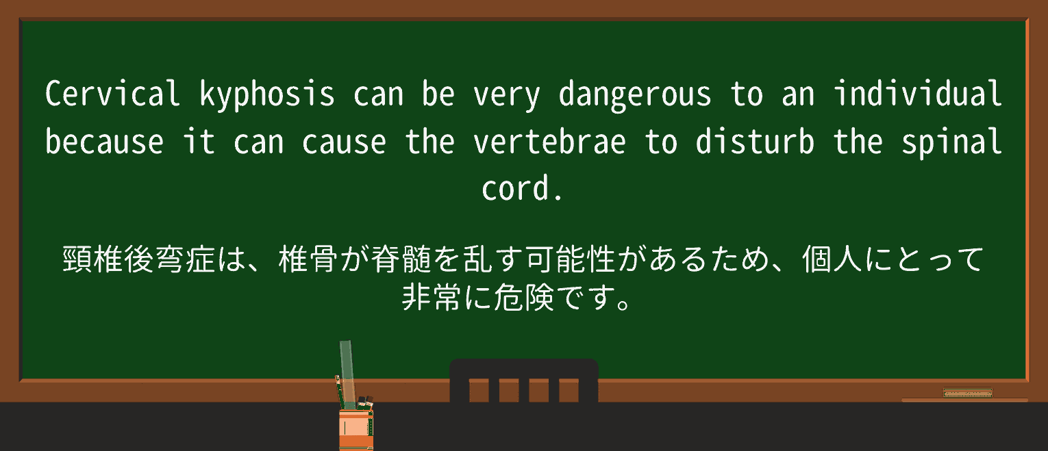 【英単語】kyphosisを徹底解説!意味、使い方、例文、読み方 ・例文2