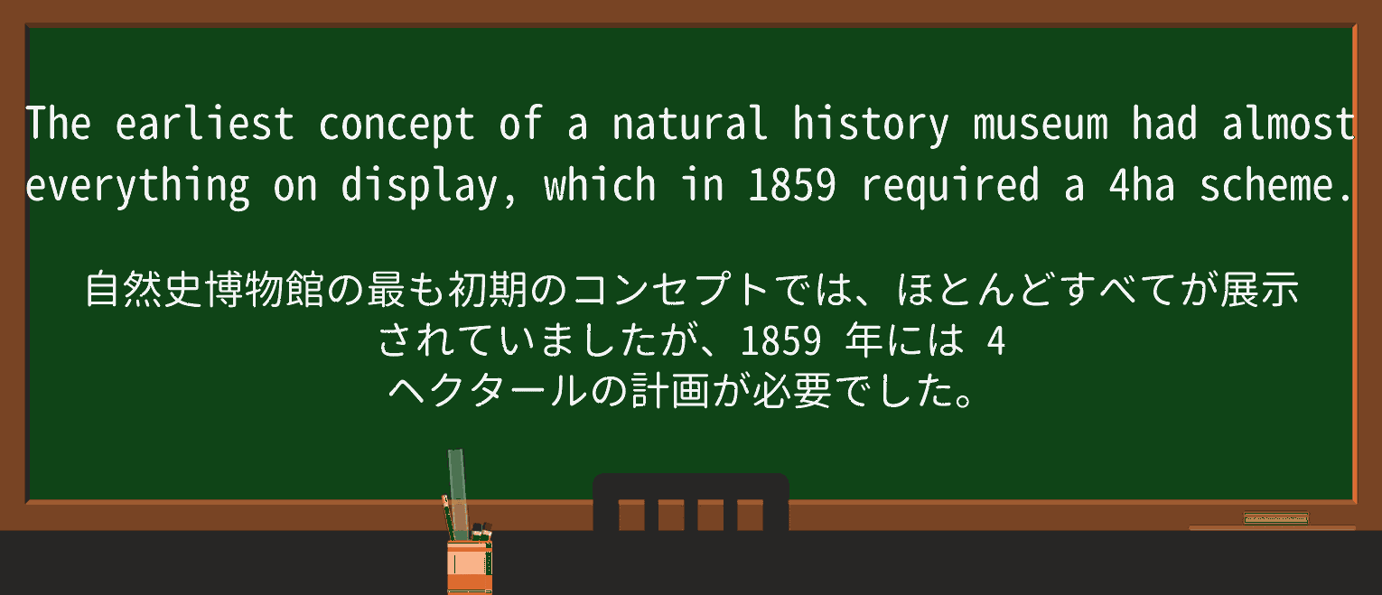 【英単語】natural-historyを徹底解説!意味、使い方、例文、読み方 ・例文3