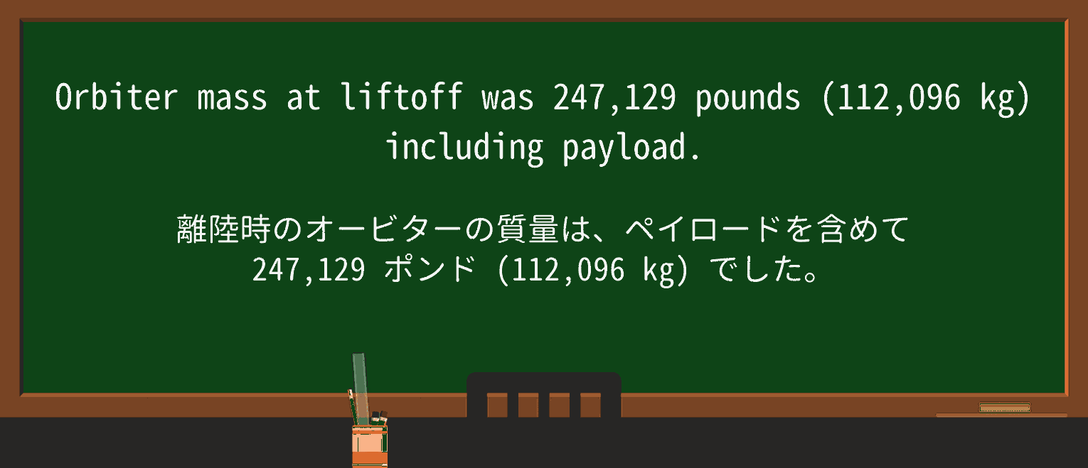 【英単語】liftoffを徹底解説!意味、使い方、例文、読み方 ・例文3