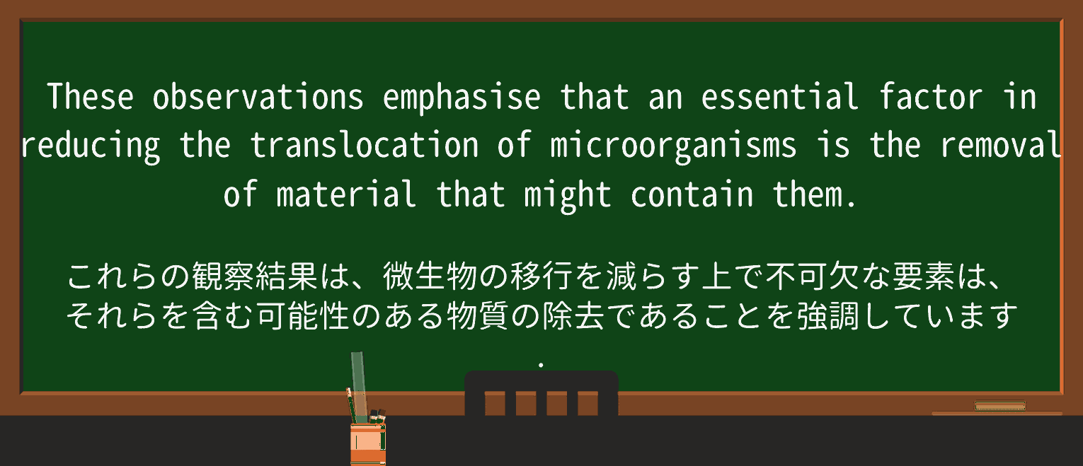 【英単語】microorganismを徹底解説!意味、使い方、例文、読み方 ・例文3