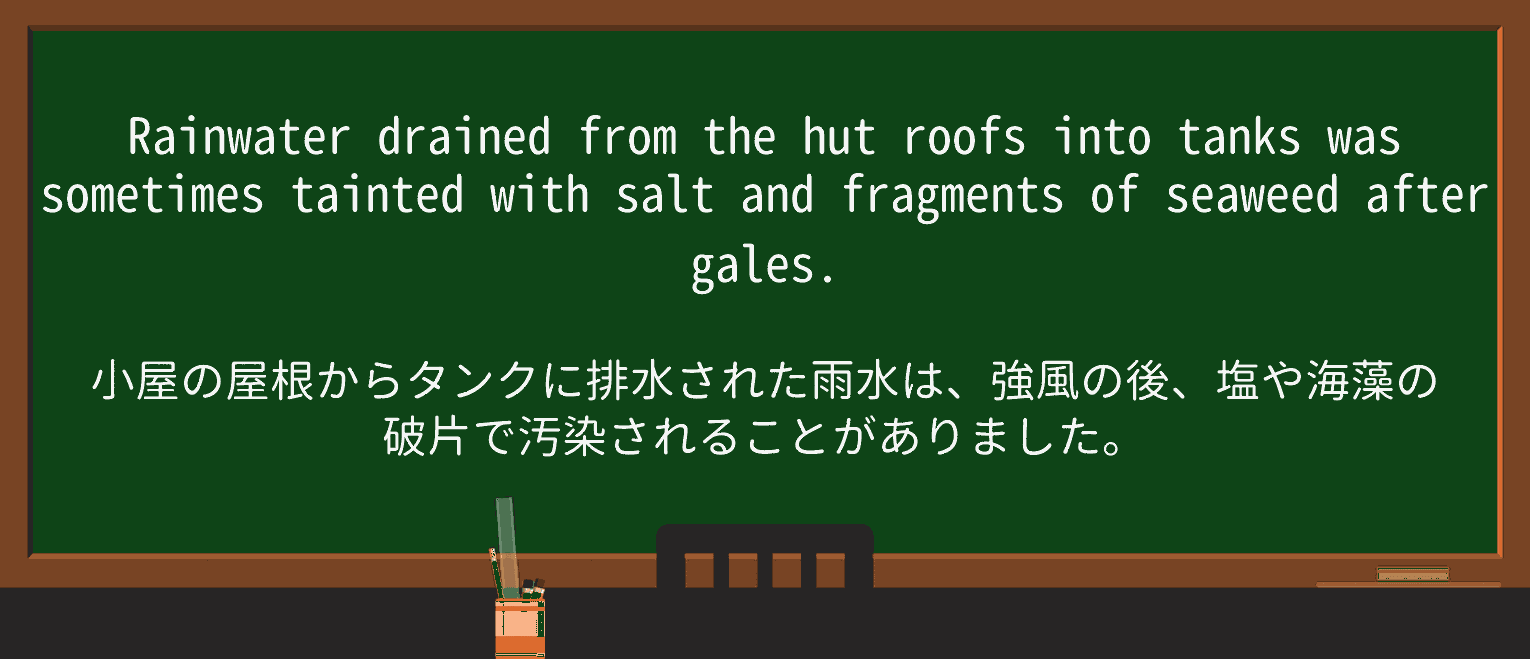 【英単語】rainwaterを徹底解説!意味、使い方、例文、読み方 ・例文4