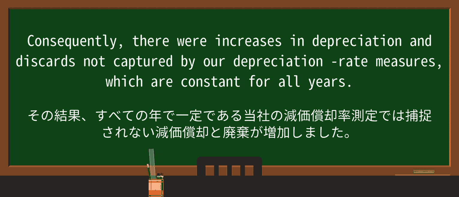 【英単語】depreciationを徹底解説!意味、使い方、例文、読み方 ・例文1