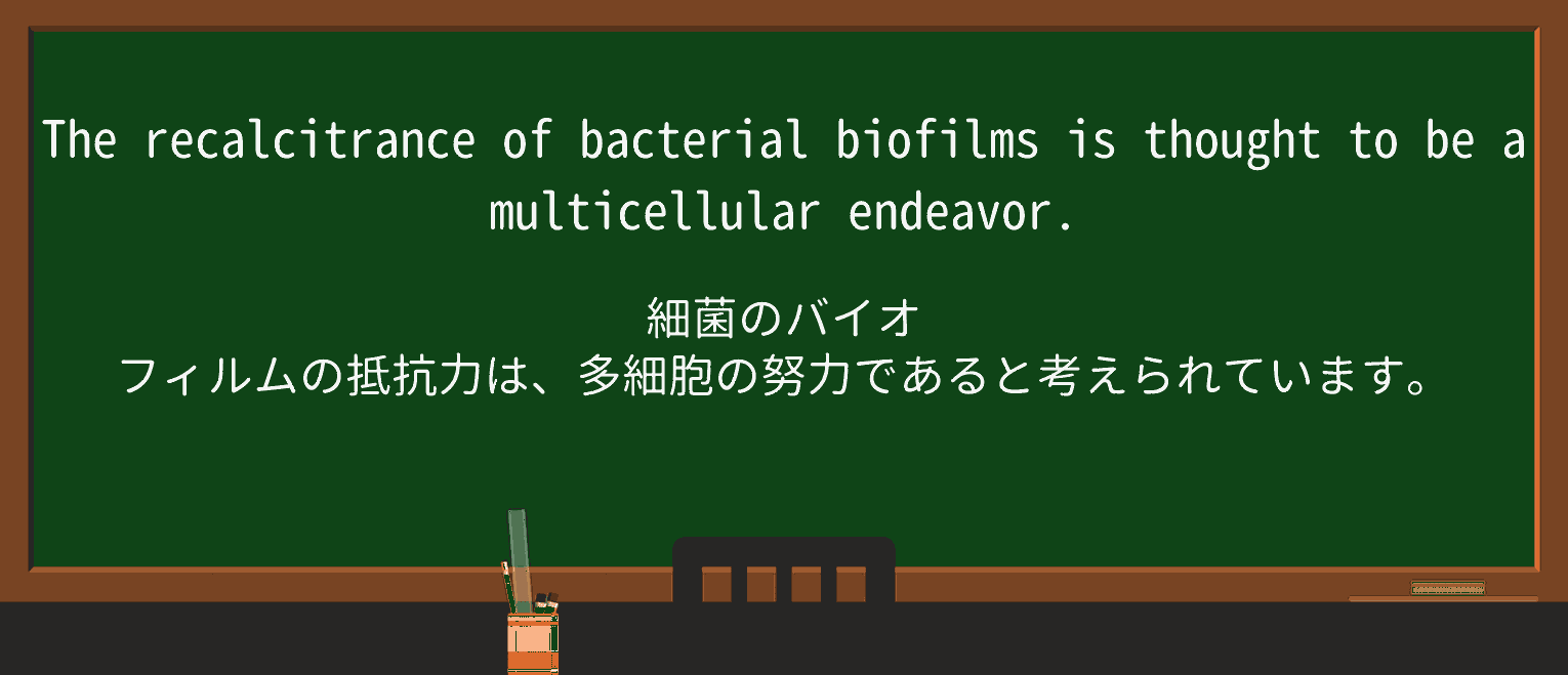 【英単語】recalcitranceを徹底解説!意味、使い方、例文、読み方 ・例文3