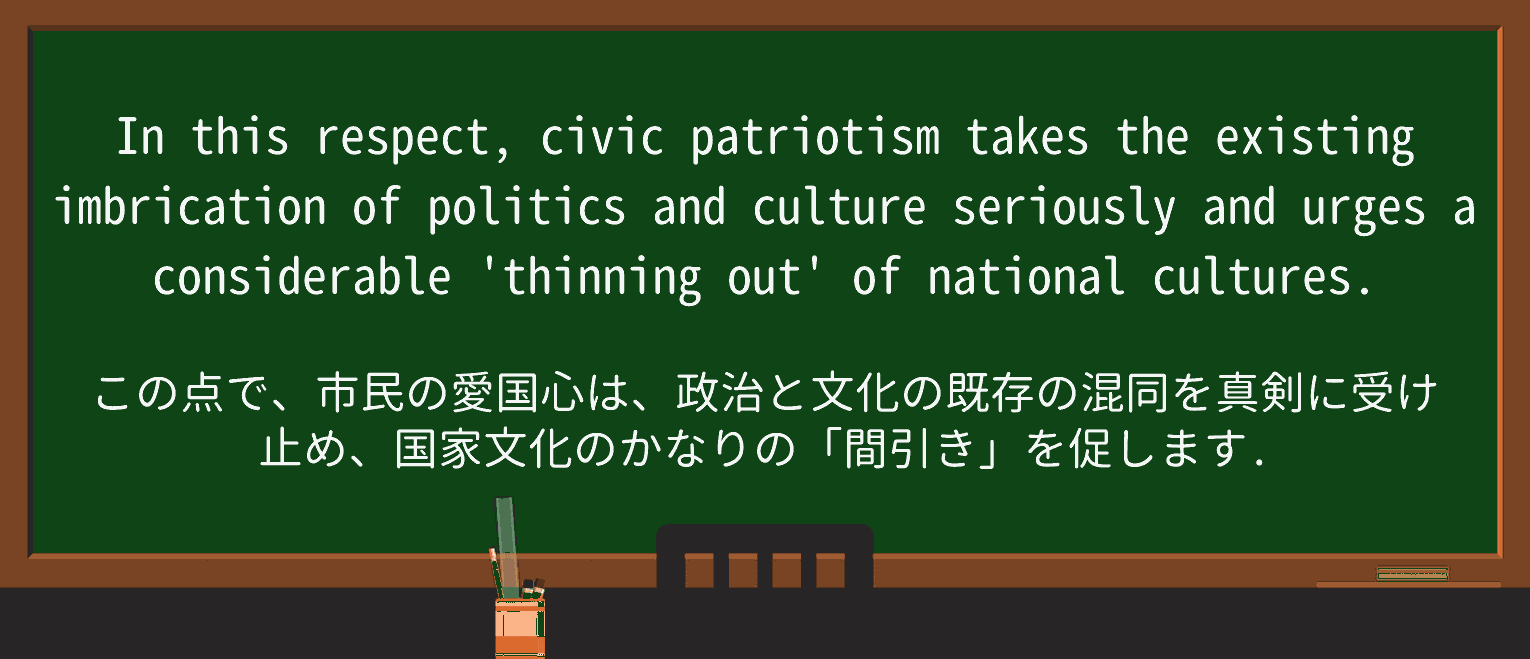 【英単語】patriotismを徹底解説!意味、使い方、例文、読み方 ・例文1
