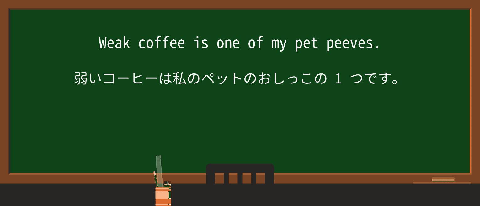 【英単語】pet-peeveを徹底解説!意味、使い方、例文、読み方 ・例文1