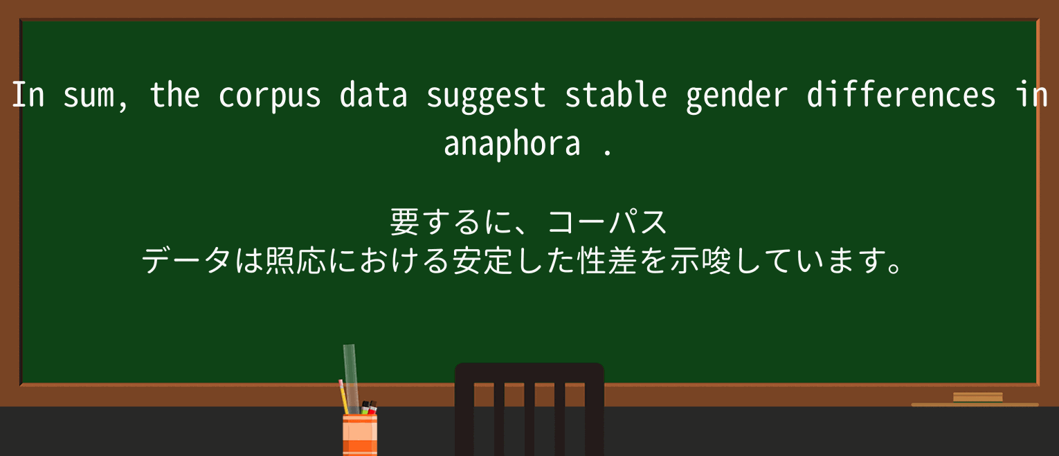 【英単語】anaphoraを徹底解説!意味、使い方、例文、読み方 ・例文4