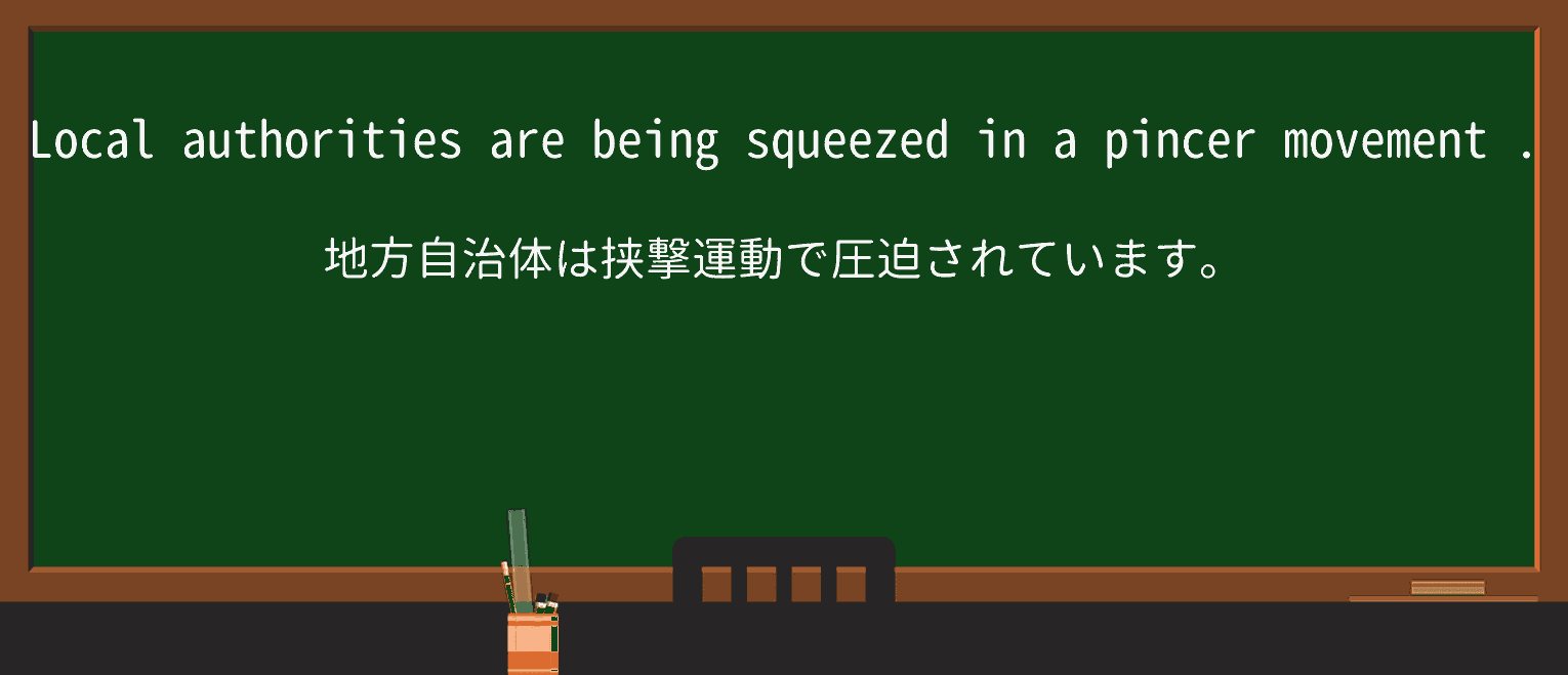 【英単語】pincer-movementを徹底解説!意味、使い方、例文、読み方 ・例文2