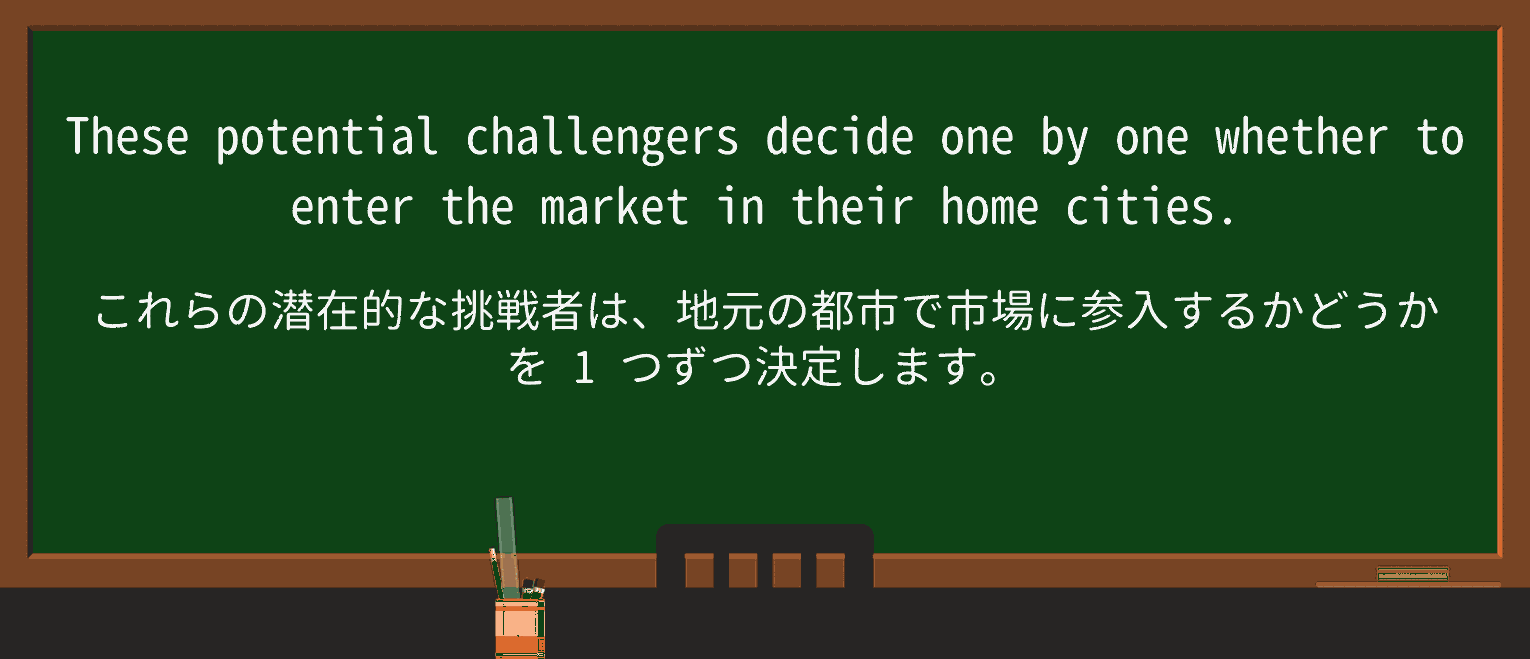 【英単語】challengerを徹底解説!意味、使い方、例文、読み方 ・例文2
