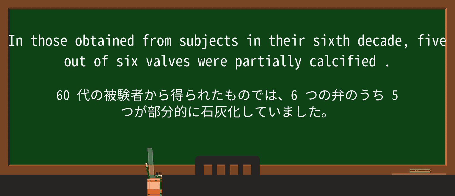 【英単語】calcifiedを徹底解説!意味、使い方、例文、読み方 ・例文3