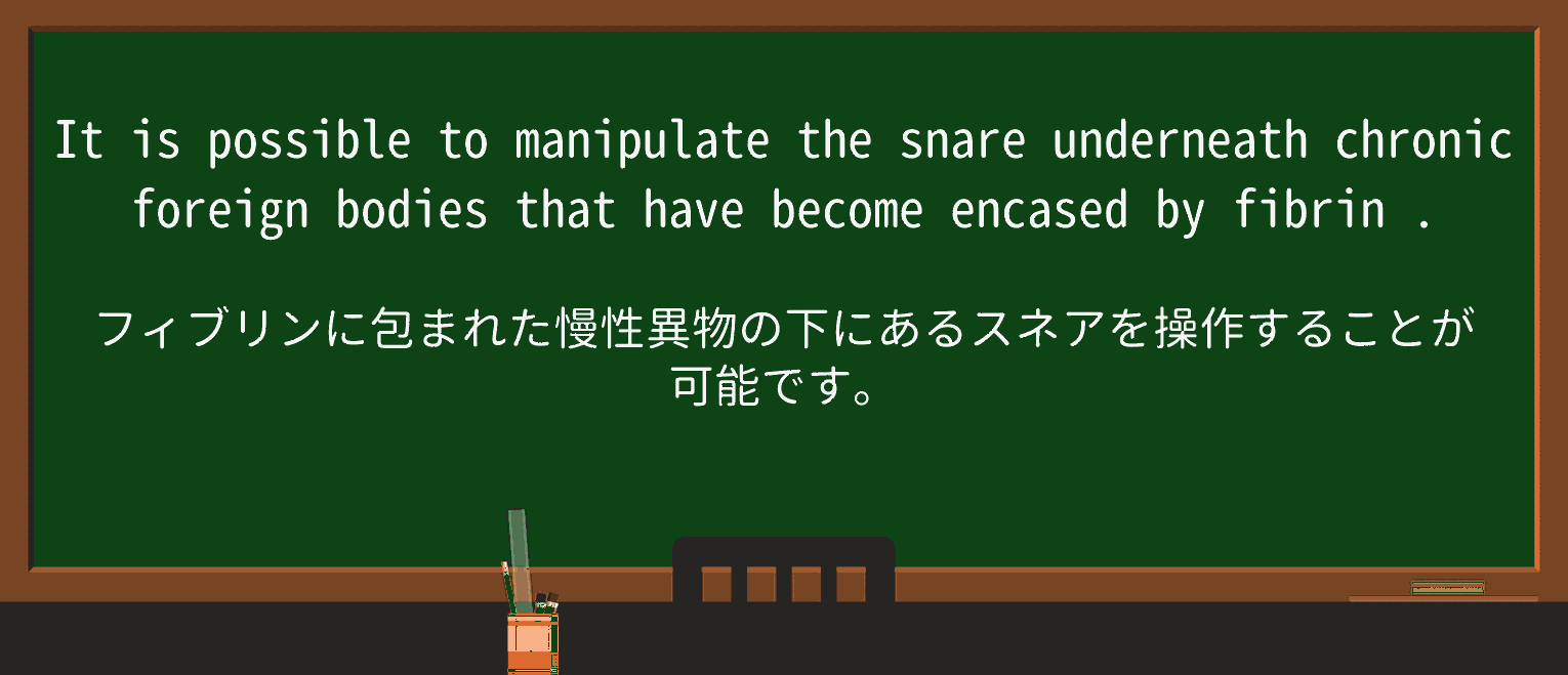 【fibrin徹底解説!意味 ・例文2
