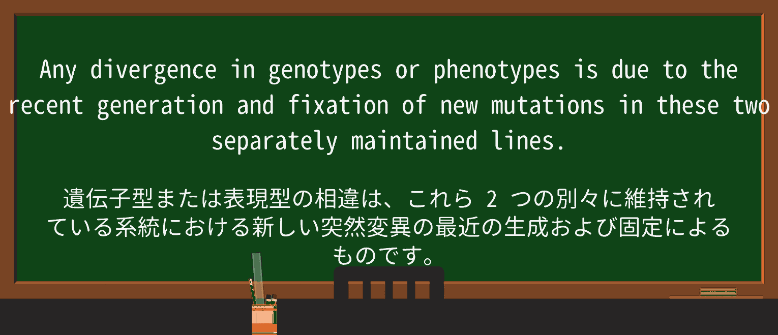 【英単語】mutationを徹底解説!意味、使い方、例文、読み方 ・例文3