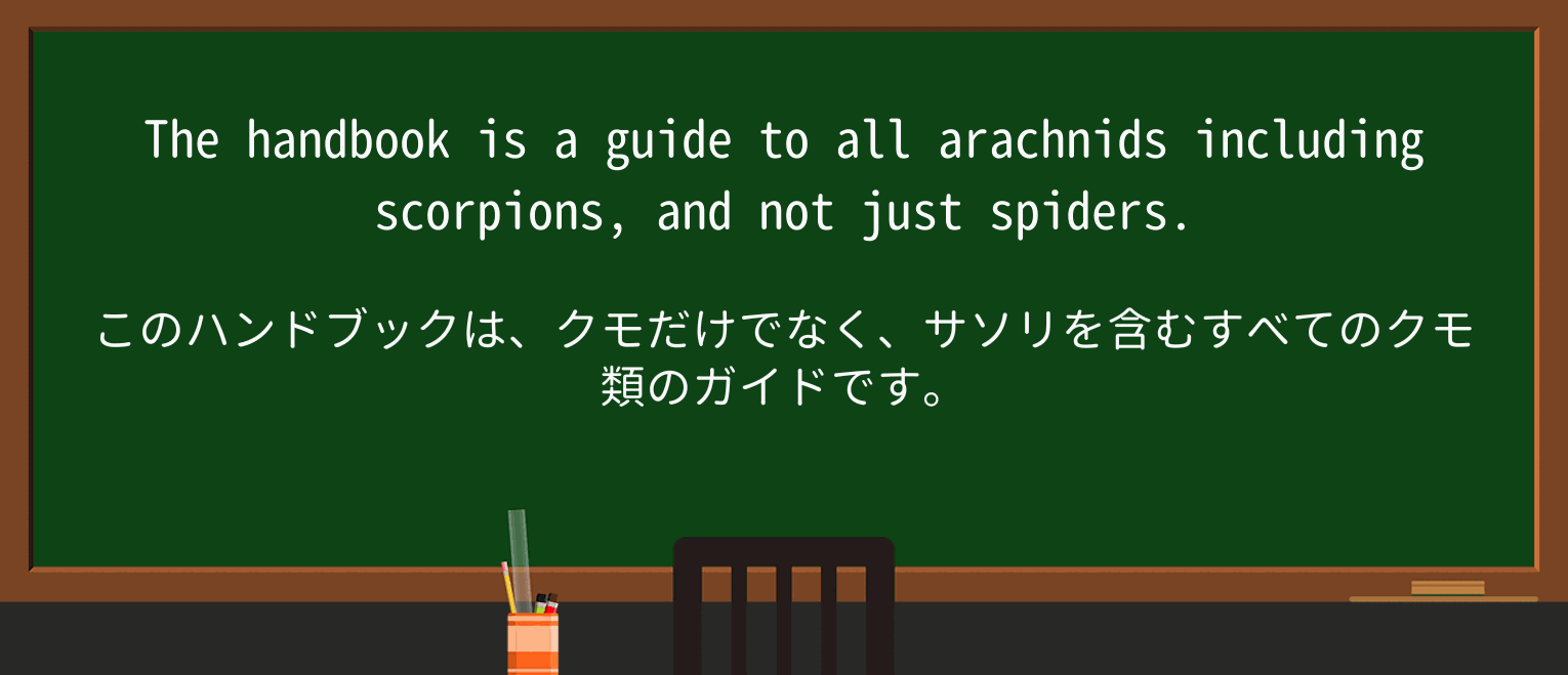 【英単語】arachnidを徹底解説!意味、使い方、例文、読み方 ・例文3