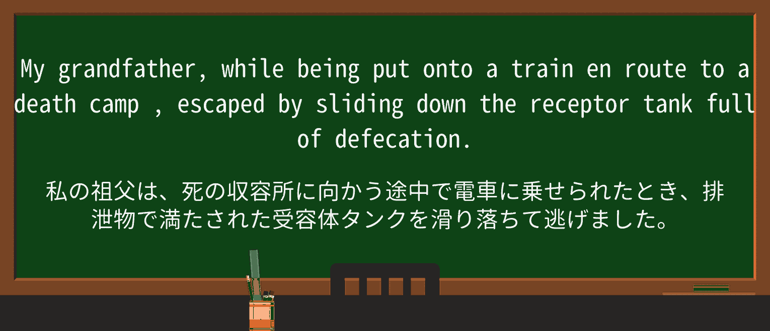 【英単語】death-campを徹底解説!意味、使い方、例文、読み方 ・例文3