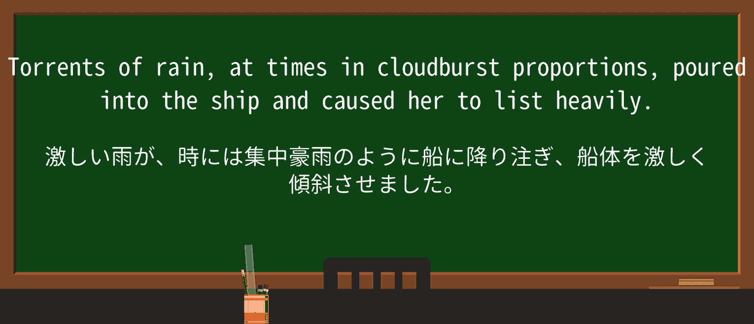 【英単語】cloudburstを徹底解説!意味、使い方、例文、読み方 ・例文3