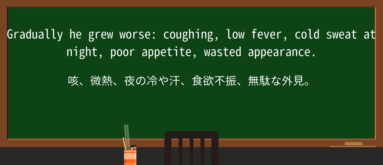 【英単語】cold-sweatを徹底解説!意味、使い方、例文、読み方 ・例文3