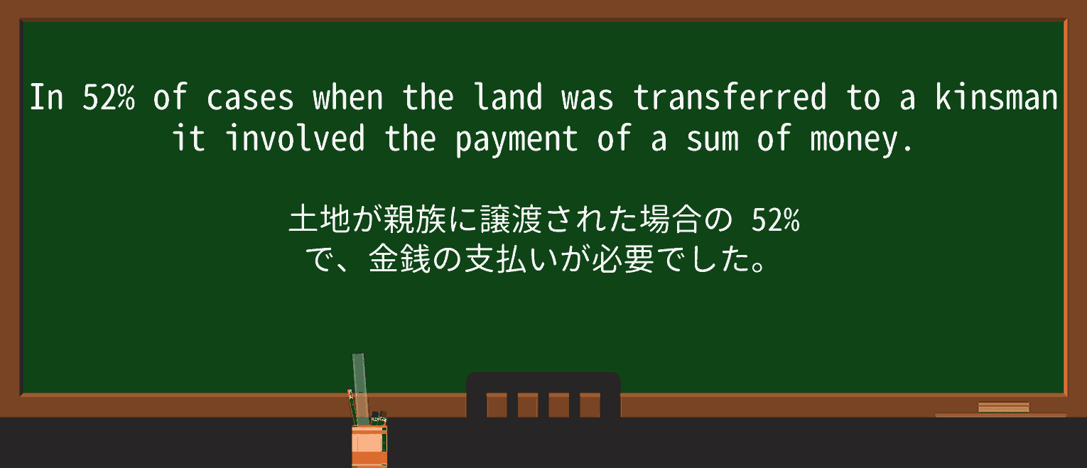 【英単語】kinsmanを徹底解説!意味、使い方、例文、読み方 ・例文3