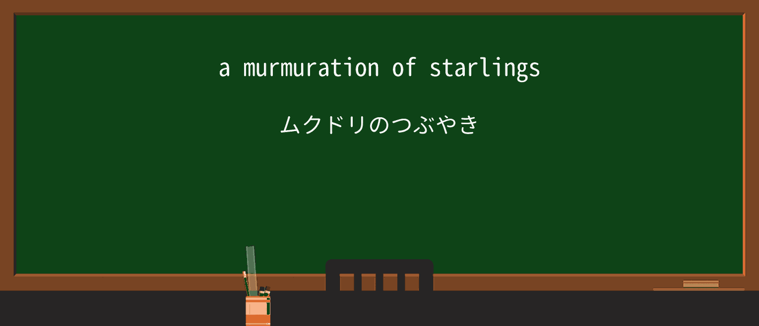 【英単語】murmurationを徹底解説!意味、使い方、例文、読み方 ・例文1