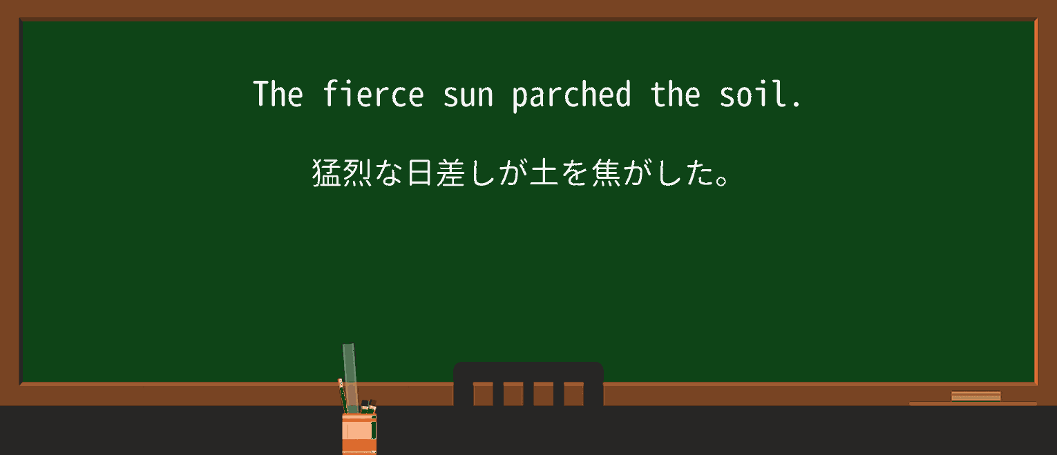 【英単語】parchを徹底解説!意味、使い方、例文、読み方 ・例文1