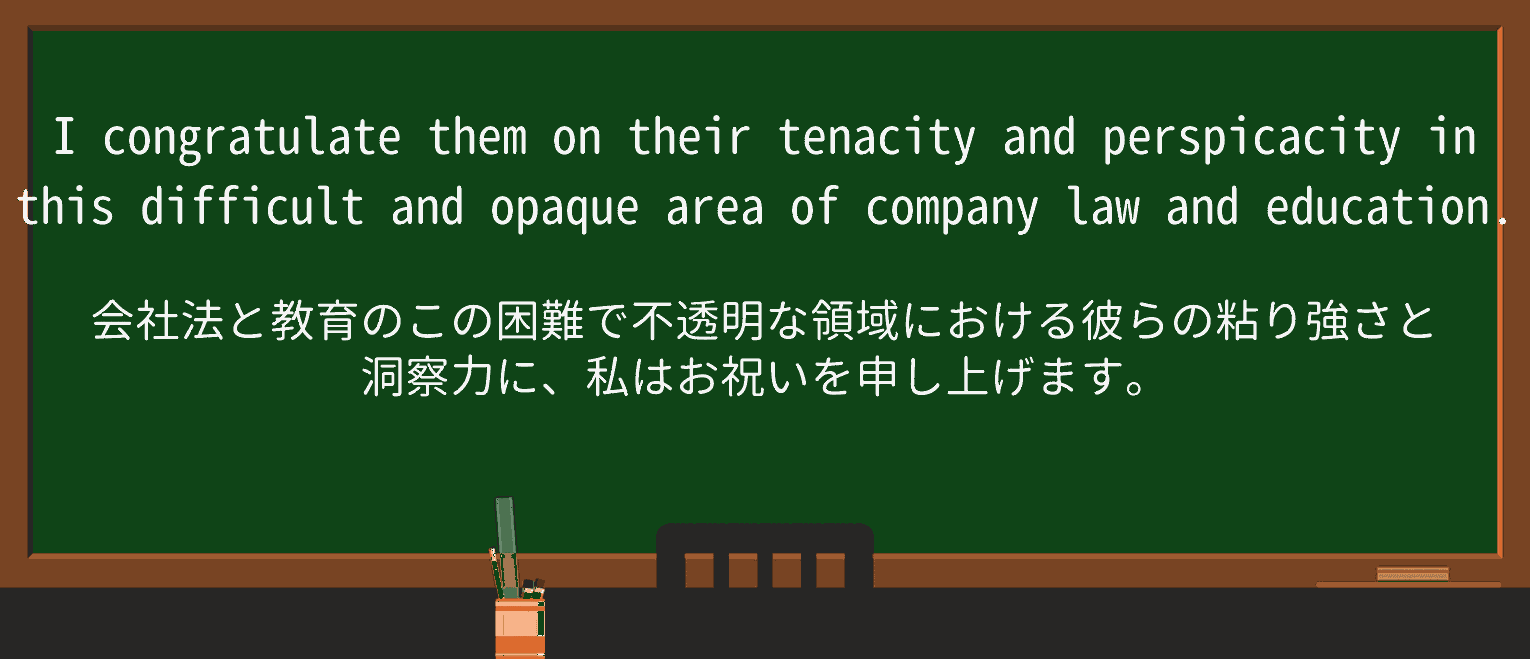 【英単語】perspicacityを徹底解説!意味、使い方、例文、読み方 ・例文4