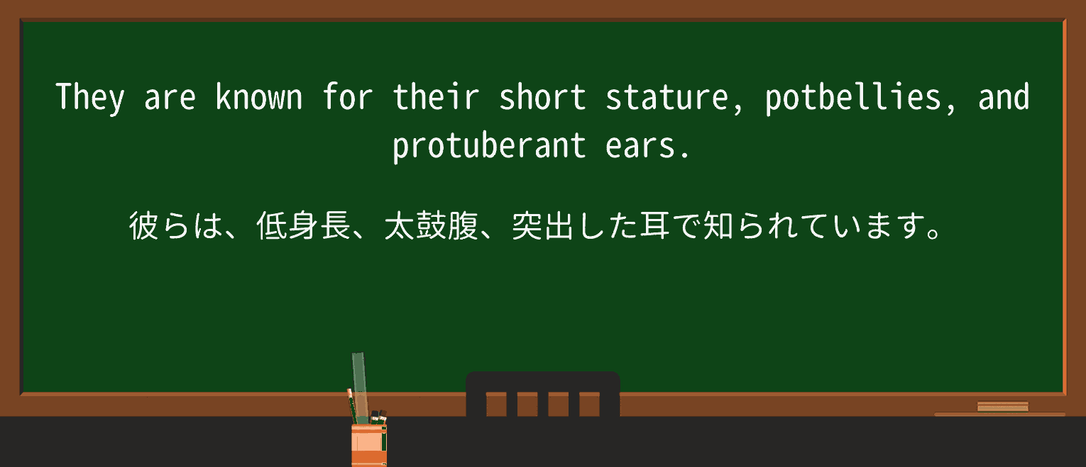 【英単語】protuberantを徹底解説!意味、使い方、例文、読み方 ・例文3