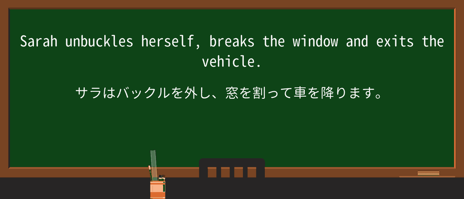 【英単語】unbuckleを徹底解説!意味、使い方、例文、読み方 ・例文2