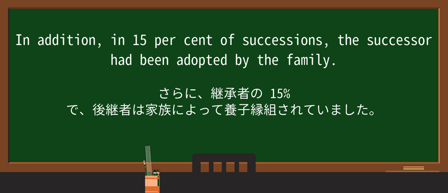 【英単語】successionを徹底解説!意味、使い方、例文、読み方 ・例文5