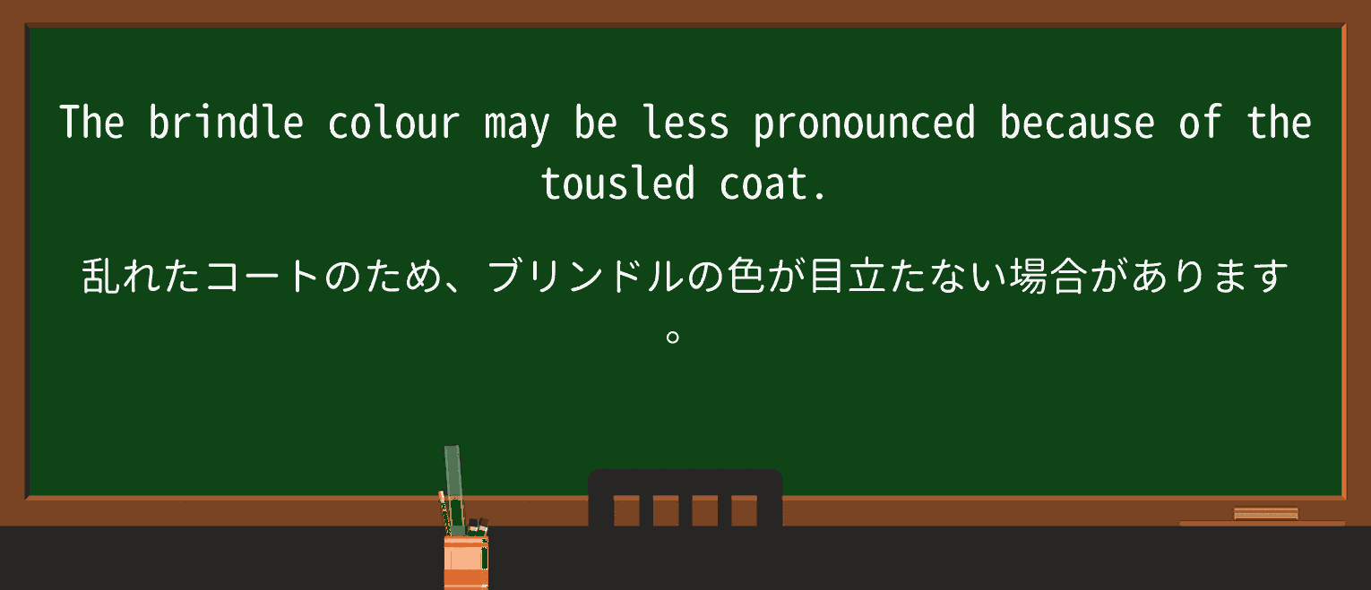 【英単語】tousledを徹底解説!意味、使い方、例文、読み方 ・例文2