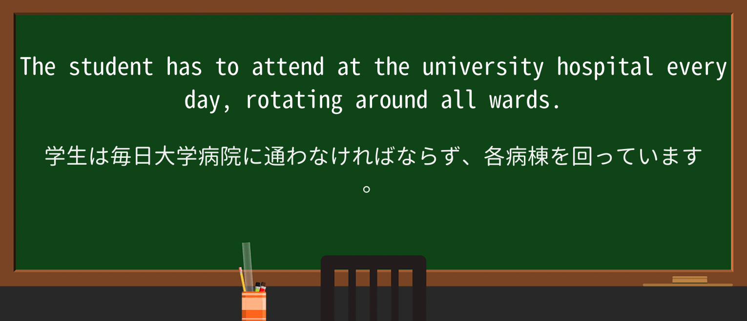 【英単語】rotatingを徹底解説!意味、使い方、例文、読み方 ・例文4