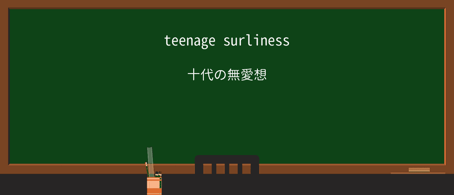 【英単語】surlinessを徹底解説!意味、使い方、例文、読み方 ・例文1