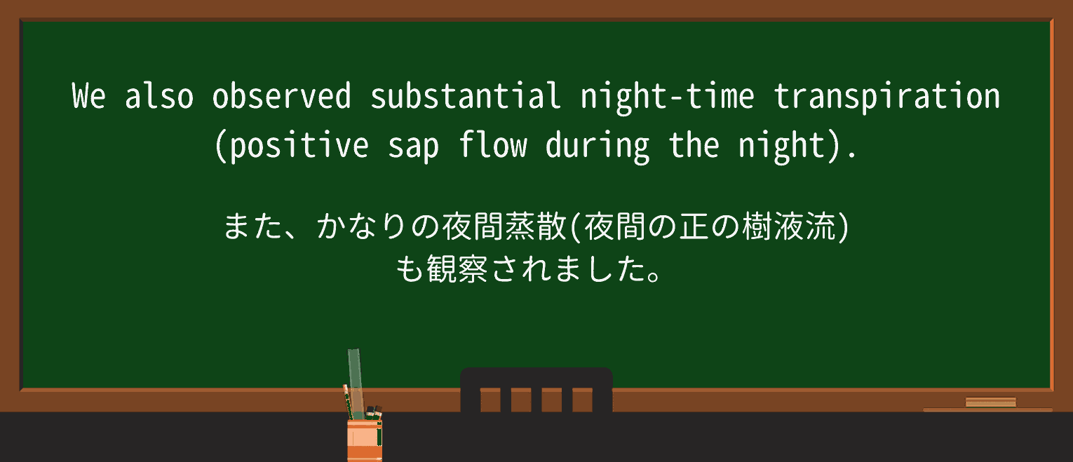 【英単語】transpirationを徹底解説!意味、使い方、例文、読み方 ・例文3