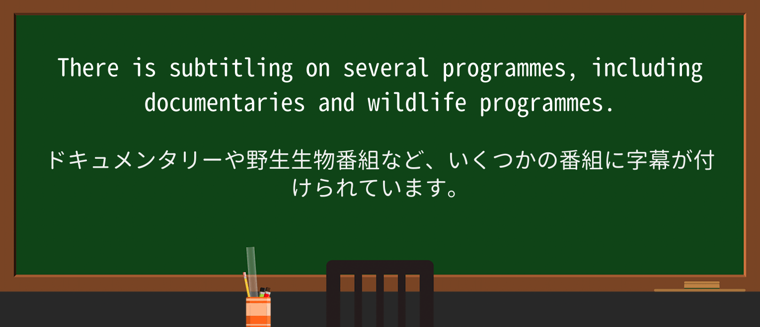 【英単語】subtitleを徹底解説!意味、使い方、例文、読み方 ・例文4