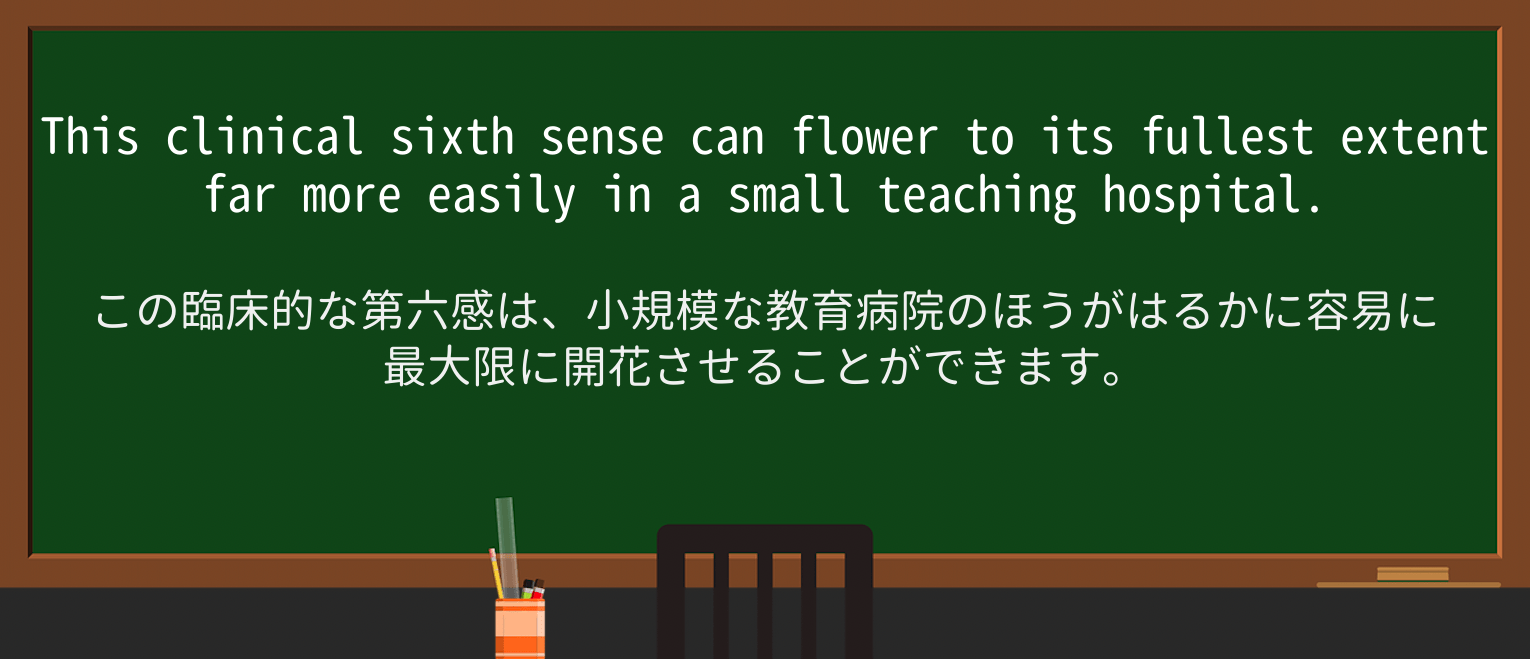 【英単語】sixth-senseを徹底解説!意味、使い方、例文、読み方 ・例文3