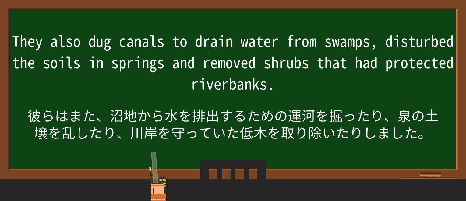 【英単語】riverbankを徹底解説!意味、使い方、例文、読み方 ・例文3