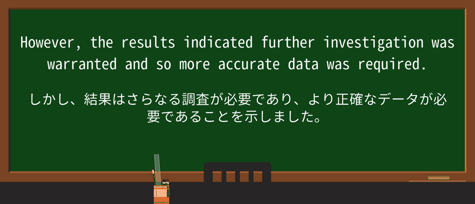 【英単語】warrantedを徹底解説!意味、使い方、例文、読み方 ・例文4
