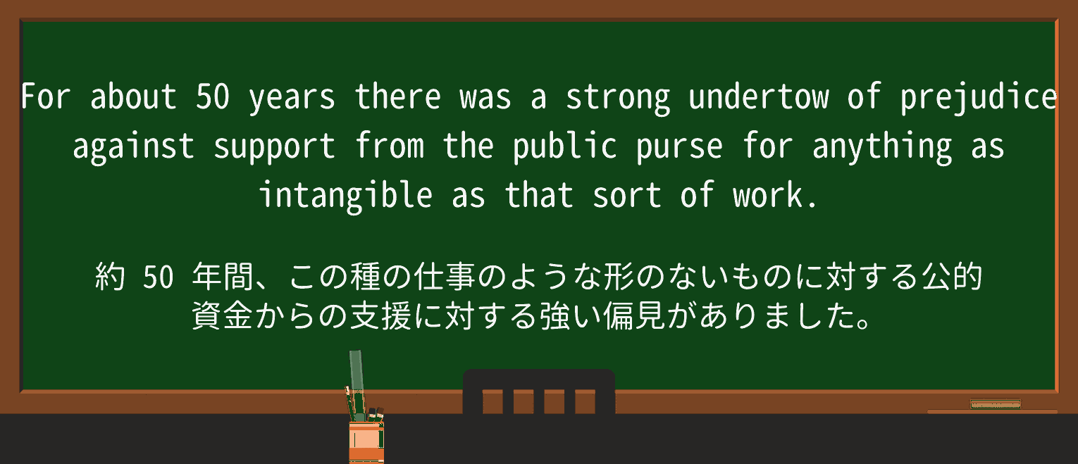 【英単語】undertowを徹底解説!意味、使い方、例文、読み方 ・例文3