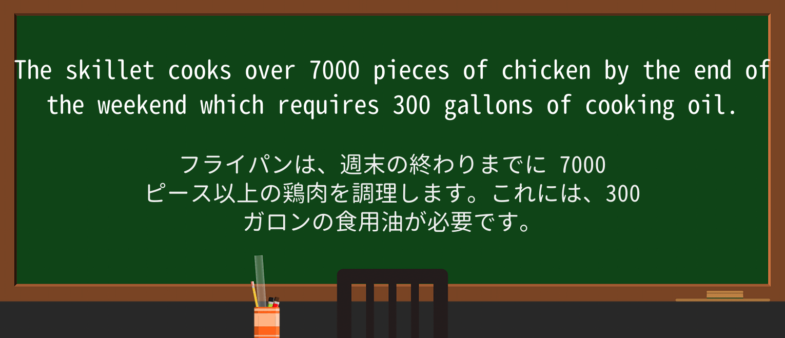 【英単語】skilletを徹底解説!意味、使い方、例文、読み方 ・例文3