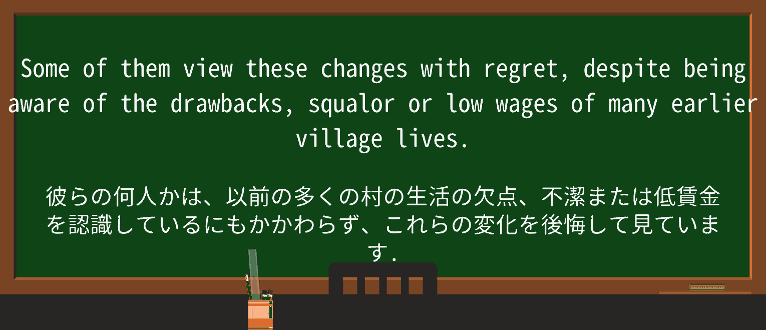 【英単語】squalorを徹底解説!意味、使い方、例文、読み方 ・例文2