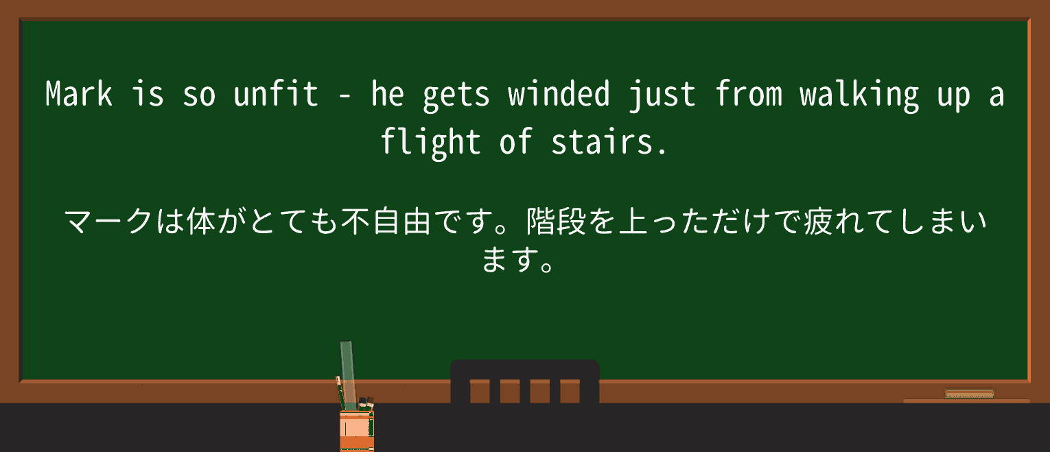 【英単語】windedを徹底解説!意味、使い方、例文、読み方 ・例文1