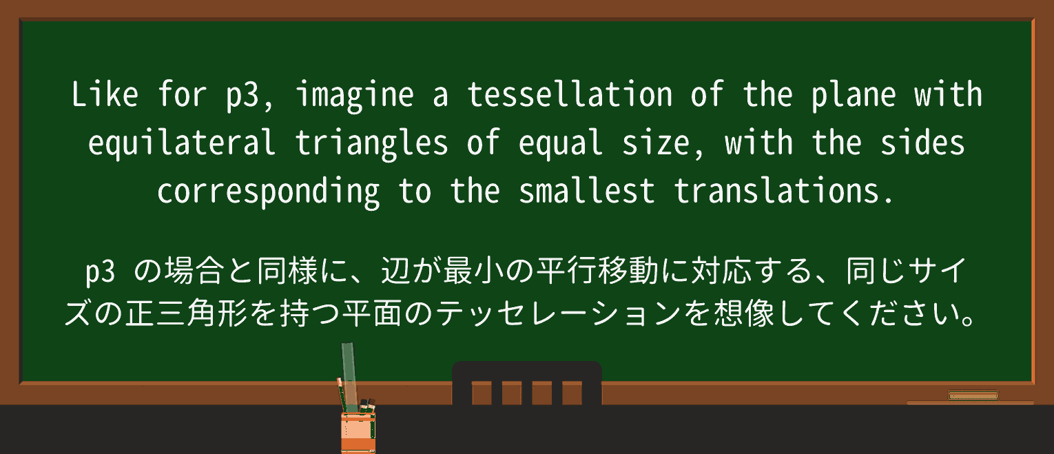 【英単語】tessellationを徹底解説!意味、使い方、例文、読み方 ・例文4
