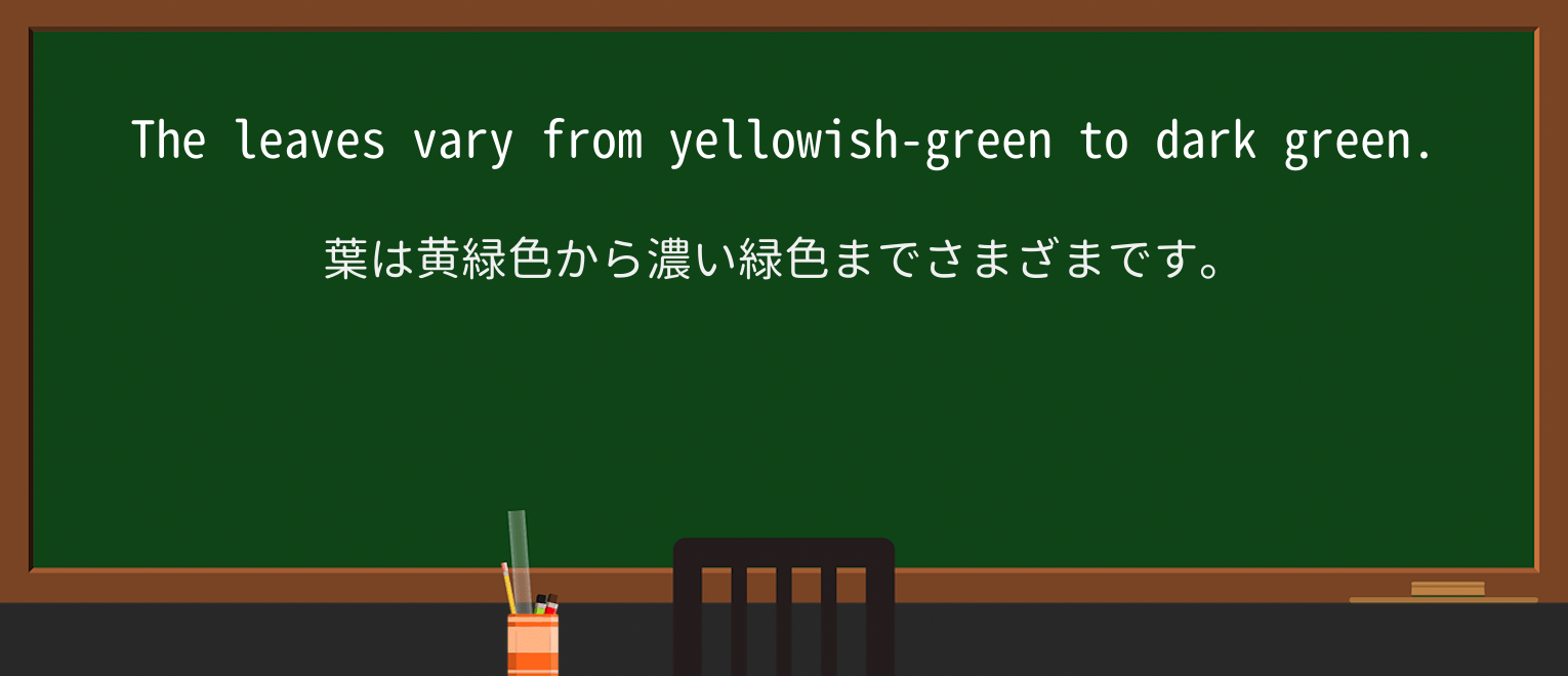 【英単語】yellowishを徹底解説!意味、使い方、例文、読み方 ・例文1