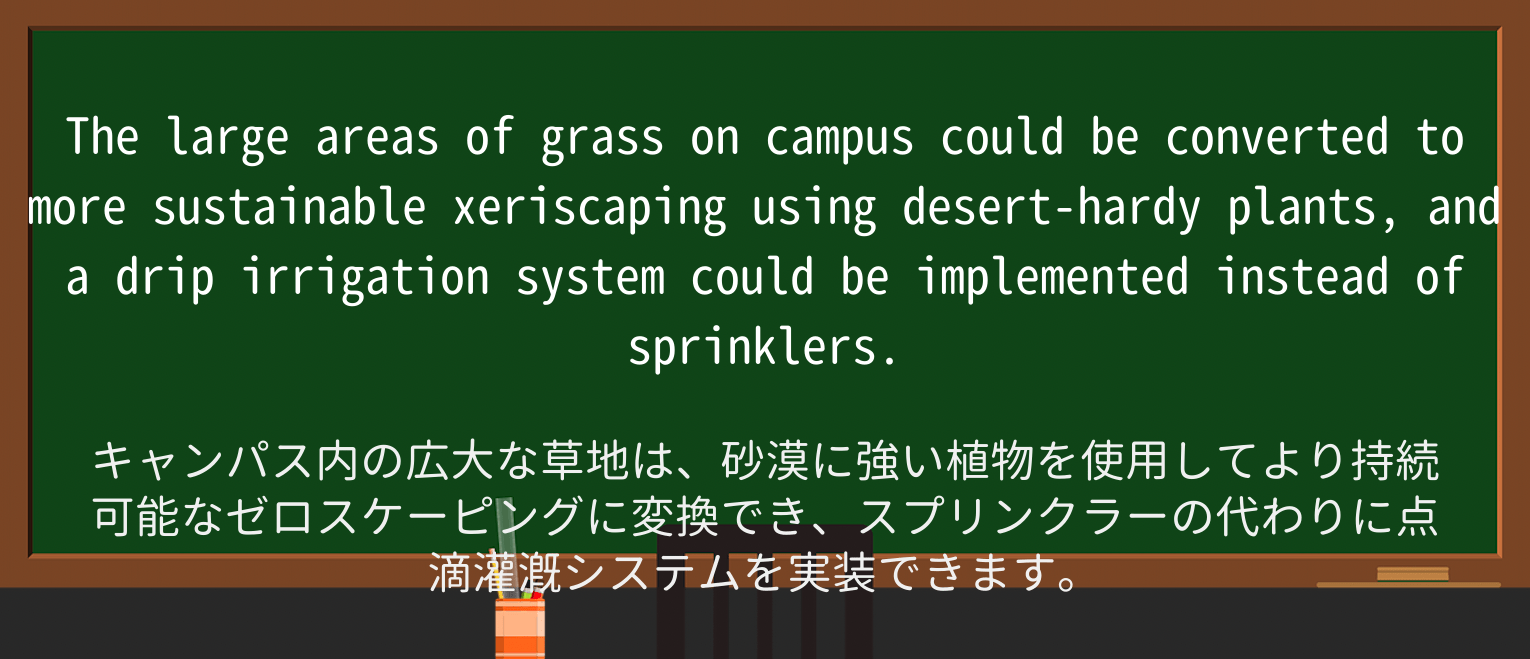 【英単語】sprinklerを徹底解説!意味、使い方、例文、読み方 ・例文1