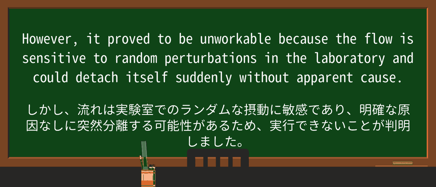 【英単語】unworkableを徹底解説!意味、使い方、例文、読み方 ・例文3