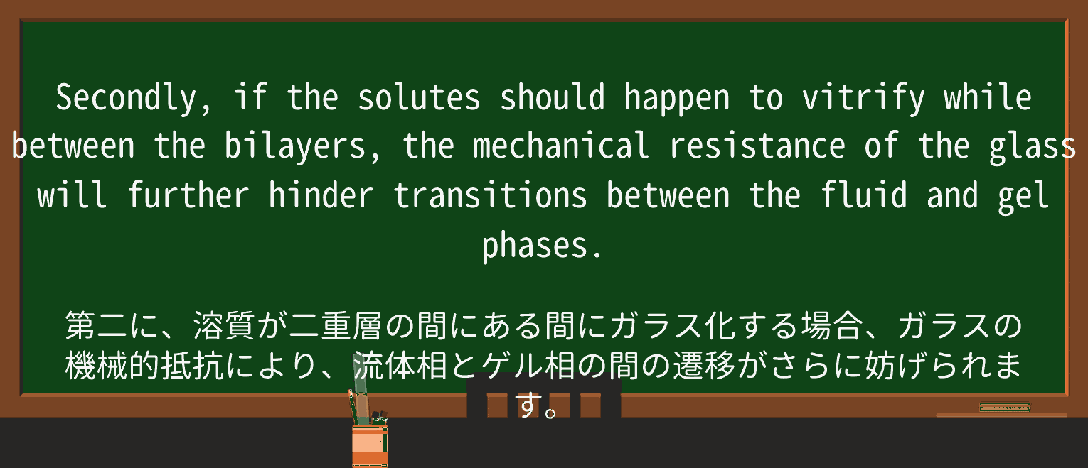【英単語】vitrifyを徹底解説!意味、使い方、例文、読み方 ・例文3
