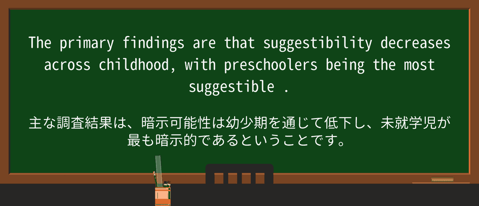 【英単語】suggestibleを徹底解説!意味、使い方、例文、読み方 ・例文2